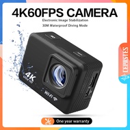 CERASTES Action Camera 4K 60fps/30fps With Remote Control Screen Waterproof Sport Camera drive recor