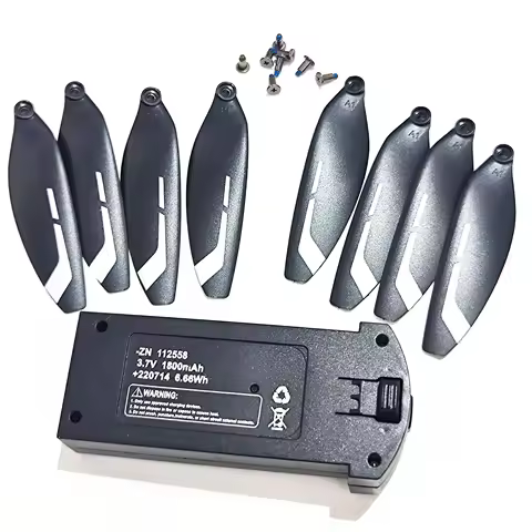 -ZN 112558 3.7V 1800mAh +220714 6.66Wh Li-ion Battery + Blade Propeller 8PCS Maple Leaf Wings Fan Pr