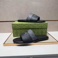 GUCCI 古馳 經典Logo 男款 時尚涼拖鞋 款式0123