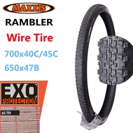 MAXXIS RAMBLER WIRE EXO 700C Road Bicycle Tire 700x40C/45C 650x47B GRAVEL/ADVENTURE Gravel dirt raci