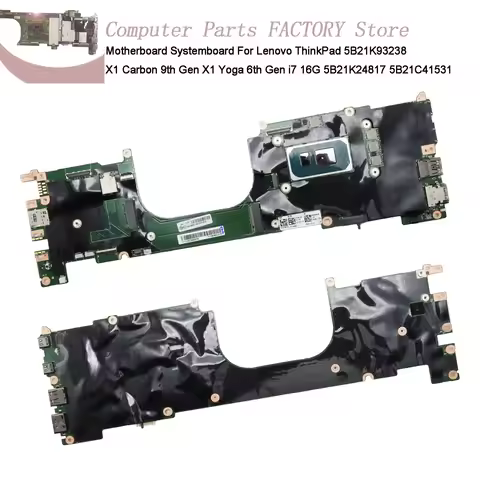 NM-D341 Mainrboard Systemboard For ThinkPad X1 Carbon 9th Gen X1 Yoga 6th Gen i7-1165G7 16G Cpu and 