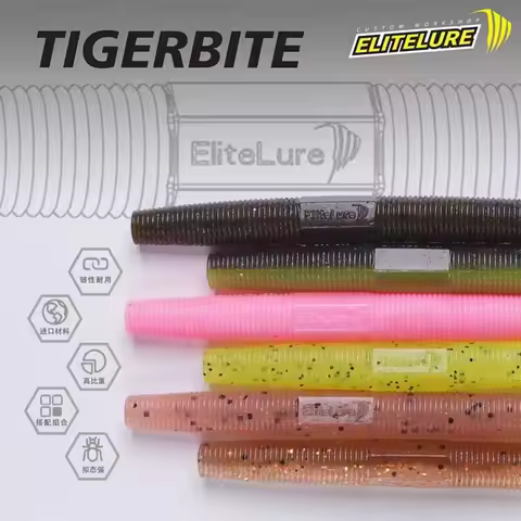 ELITELURE 5Inch SENKO Soft Lure With Shrimp Flavor 6.5g 9.5g Sinking Worm Swimmbait Bait For Bass Wa