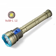 DX9 S Diving 9 L2/T6 Lights High Power 8000 Lumens Magnetic Control Switch Diving Factory Direct Sal