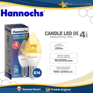 Lampu Lilin Hias Hannochs Candle LED 05 4 Watt E27/E14 WW - Cahaya Kuning