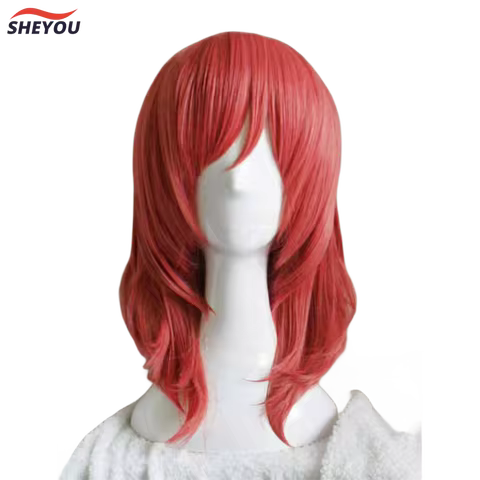 LoveLive! Love Live Maki Nishikino Short Red Heat Resistant Cosplay Costume Wig + Track + Cap