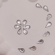 Popular 6 * 10mm Red Special-Shaped Diamond Flat Bottom Manicure Diamond diy Jewelry Decoration Red 