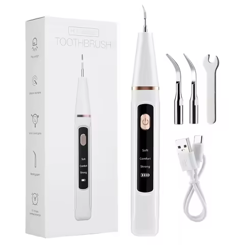 Ultrasonic Teeth Tartar Cleaner Dental Scaler Electric Teeth Cleaner Teeth Whitening Stain Calculus 