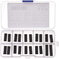 20pcs 10 Types 74LSxx Series Low-Power Schottky Logic IC，Digital Integrated chip，Including:74LS00 74