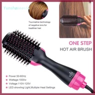 yunshataoxf Hair Dryer Hot Air Brush Styler And Volumizer Hair Straightener Curler Comb Roller One S