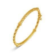ZHULIAN BG5003 Gelang Tangan  Bangle Bercorak Gold Plated Emas Zhulian