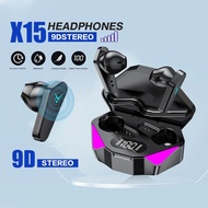 X15 RGB TWS Earbuds Wireless Gaming Headset In-ear Game Headphone Earphone For Gamer