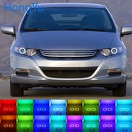 Latest Headlight Multi-color RGB LED Angel Eyes Halo Ring Eye DRL RF Remote Control for Honda INSIGH