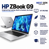 HP Zbook G9 i5 12th Gen Engineering Laptop Workstation 14 Inch FHD Professional CAD 3D Rendering Stu