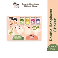 (NOT FOR SALE) Double happiness special edition sticker / cute sticker / Special Veggie Plushie