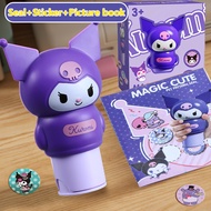 ✨Ready Stock✨ Kuromi Sticker Stamp Kids Educational Montessori Toys Reward Stickers Book Seal Toy Ba