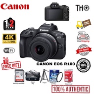 (CANON MALAYSIA SET )CANON EOS R100 18-45mm Kit Lens Full packages original 3 years warranty