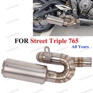 For Triumph Street Triple 765 765R 765RS 2017-2025 Motocycle Exhuast System 765RS Exhaust Link Pipe 