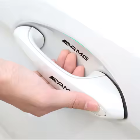 8Pcs Door Bowl Handle Anti‑Scratch Protector Film Stickers For Mercedes Benz AMG W203 W206 W220 W205