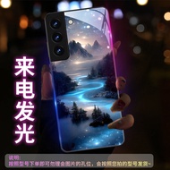 Creative Moon Beach Scenery Phone Case for Samsung S23 Ultra S22 Note20 Ultra S21 S24 S20FE A52 S9 A