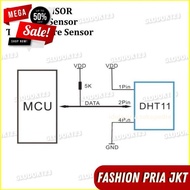 DHT11 DHT-11 TEMPERATURE HUMIDIFIER TEMPERATURE SENSOR MOTION ARDUINO MODULE BY PRIA JKT GUARANTEED 
