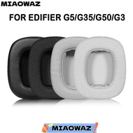MIAOWAZ 1Pair Ear Pads, Foam Sponge Protein Leather Ear Cushion, Replacement Headphone Accessories E