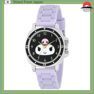 Sun Flame Co., Ltd. Watch J-Axis Sanrio Rubber Big Face Watch Kuromi CR3C0008-KUP Ladies Purple