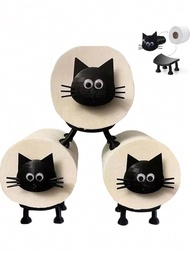 1 Cute Cat Toilet Paper Holder 3D Printed - A Lovely Cat Bathroom Organizer With A Fun Design Creati