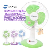 Sanex FD-1088 Desk Fan 10, 30W, 3 speed, Round Legs