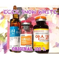 Ecer 1 set SNOW WHITE Premium Infus Whitening Garansi Original Korea