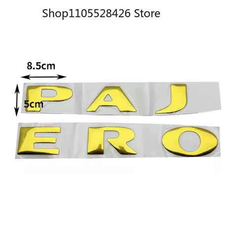 Auto Accessories Letter Logo Body Side Fender Rear Tail Trunk Sticker Decor 3.8V6 GLS For Pajero Bod
