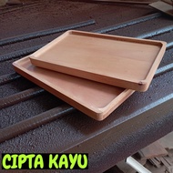 KAYU Wooden tray 30x20x2 Cm wooden Pul tray