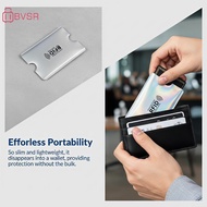 BVSR Anti Scan RFID Card Sleeves Anti Magnetic Aluminum Foil Bank ID Card Protector Portable for Bus