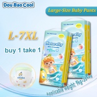 Dou Bao Cool Naturally Skin-friendly Diaper Pull-up Pants L-7XL Diaper Pants for Kids 27-46pcs