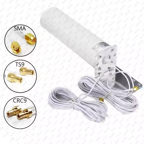 YQ06 3G 4G Gun Barrel Outdoor Antenna Dual SMA/TS9/CRC9 Router External Antenna 5m 10m