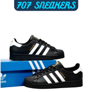 Sepatu Adidas Superstar Black White