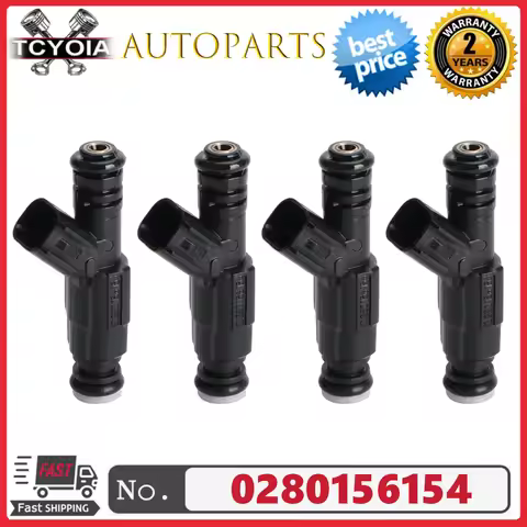 4pcs Fuel Injectors 0280156154 1S7G-GA For Ford C-MAX Fiesta Focus Mondeo MAZDA 323 5 6 MPV VOLVO C3