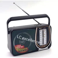 ☌✺☏Electric Radio Speaker FM/AM/SW 4band radio AC power and Battery Power 150W Extrabass Sounds
