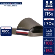 Tommy Hilfiger รองเท้าแตะผู้ชาย รุ่น FM0FM04853 RBN - สีเขียว