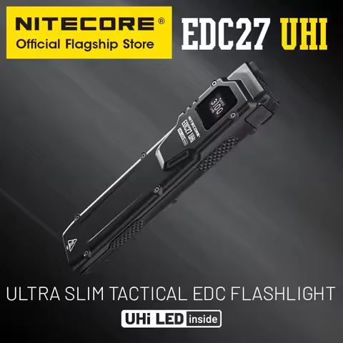 NITECORE EDC27 UHi Utra Slim Tactical EDC Flashight USB-C Rechargeable Troch Light 3100 Lumens 305 M