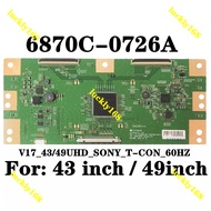 TV T-CON 6870C-0726A TCON Board V17_43/49UHD_SONY_T-CON_60HZ Logic board 6870C 0726A KD-49X7000E KD-