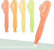 Temiary 4 Pack Correction Tape Pen, 0.27 in x 78.7 Ft White Smooth Pull Out Tape Pens for Writing, T