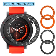 For CMF Watch Pro 3 Hard PC Bezel Rings Durable Bezel Protection Watch Case Ring Surface Decoration 