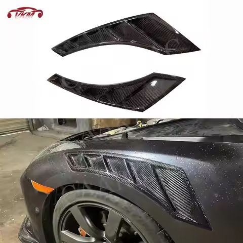 Dry Carbon Fiber Front Air Vent Trim Side Fender Spoiler Canards for Nissan GTR R35 350Z 370Z Z33 Z3