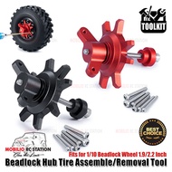 Beadlock Hub Tire Assemble Removal Tool Fits 1/10 Wheel 1.9 2.2 in