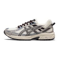 Asics GEL-VENTURE 6 รองเท้าวิ่งสตรีรองเท้า Retro นมสีขาวรองเท้าผ้าใบผู้ชาย Breathable สังเคราะห์หนัง