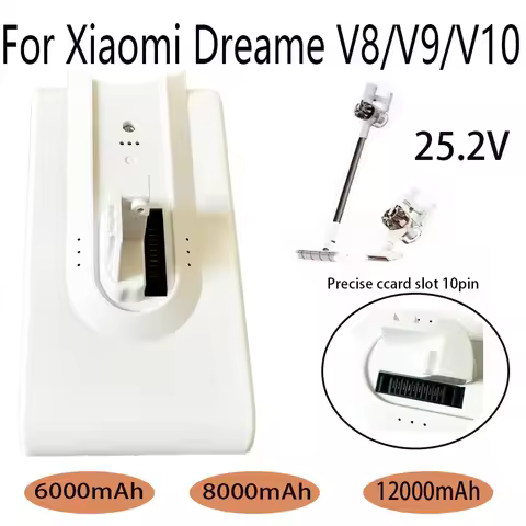 For Xiaomi Dreame V8 V9 V10 Lithium Battery V9P XR VVN3 VVN4🌴🌴 Handheld Cordless Vacuum Cleaner Part