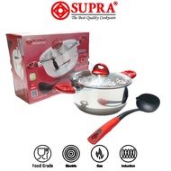 SUPRA 24CM DUTCH OVEN | STOCK POT | STAINLESS STEEL INDUCTION PAN + NYLON SODET