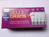 Paket 4 Lampu LED Philips 6w Bohlam philip 6W 6Watt Mycare