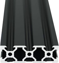 Iverntech 1PC 700mm 2060 V Type European Standard Anodized Black Aluminum Profile Extrusion Linear R