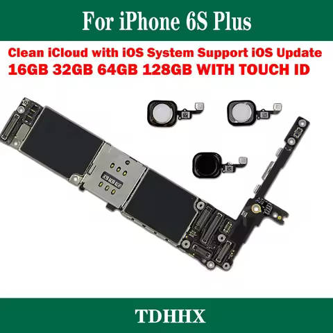 For iPhone 6S Plus Clean iCloud Motherboard 16G 32G 64G 128GB Support iOS Update Mainboard Good Test
